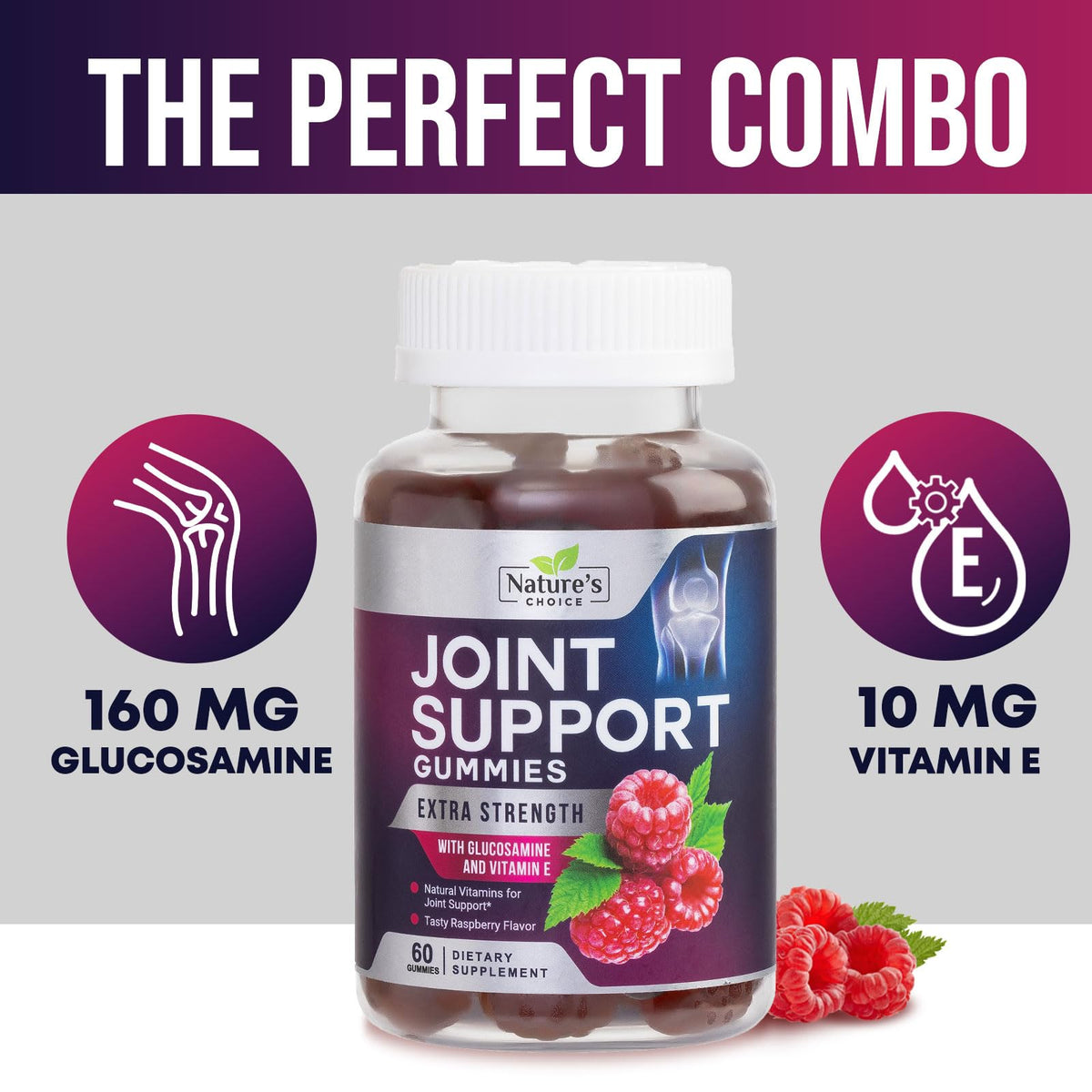 Nature's Choice Joint Support Gummies - Extra Strength Glucosamine