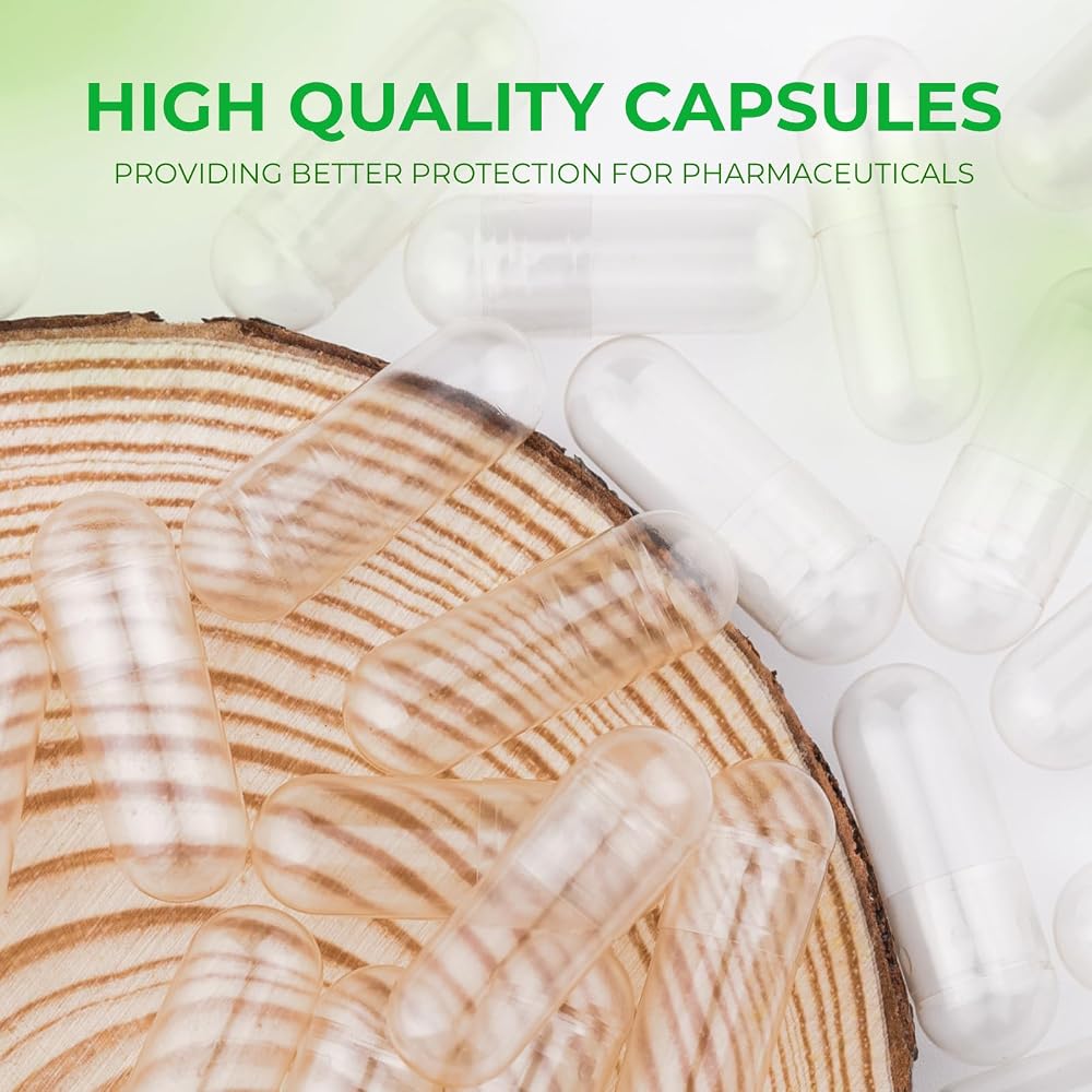 Angtai JN Size 000 Vegan Empty Capsules - 1,000 Count - image 2