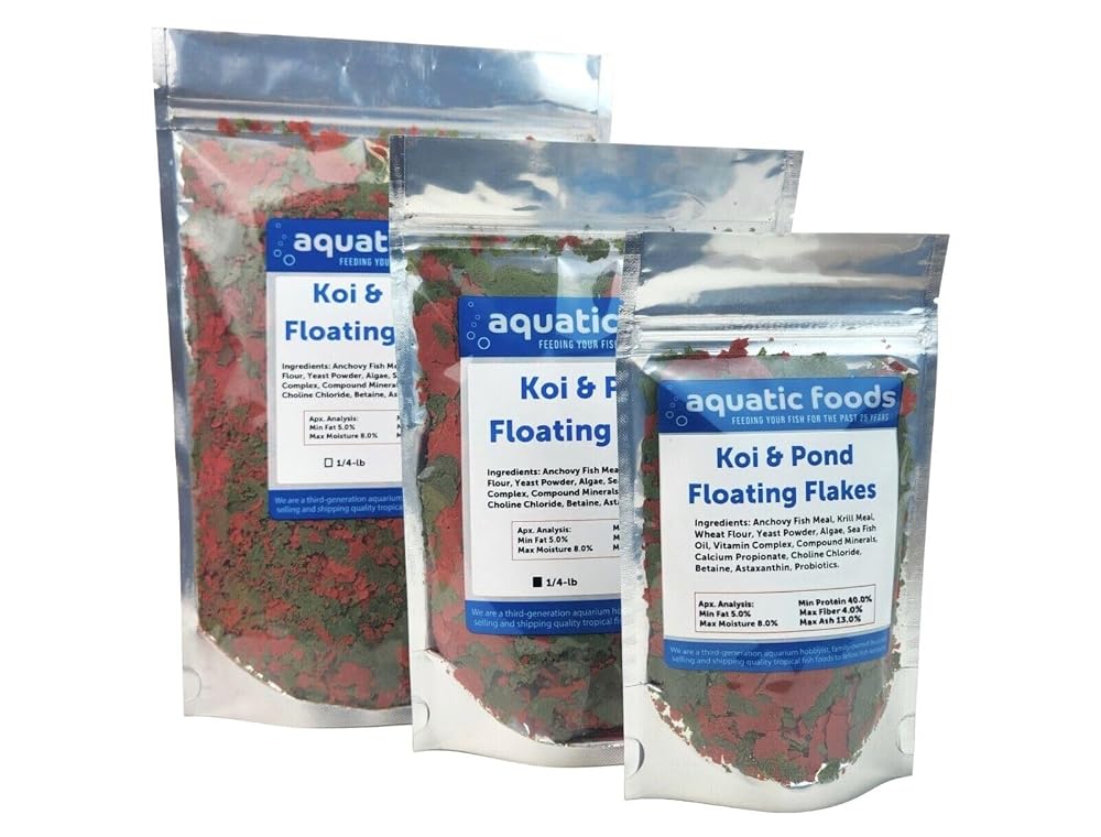 Aquatic Foods Inc. Koi & Pond Fish Krill Flakes. Arctic Krill Flakes