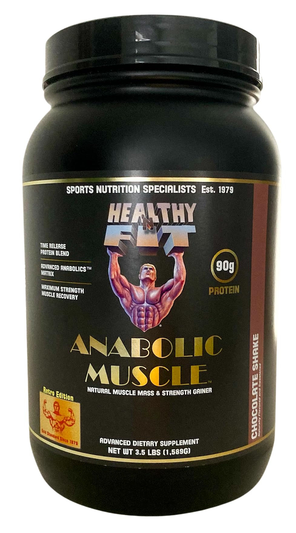 Healthy 'N Fit A. Muscle Chocolate Protein Mass Gainer - 3.5 lb - image 2