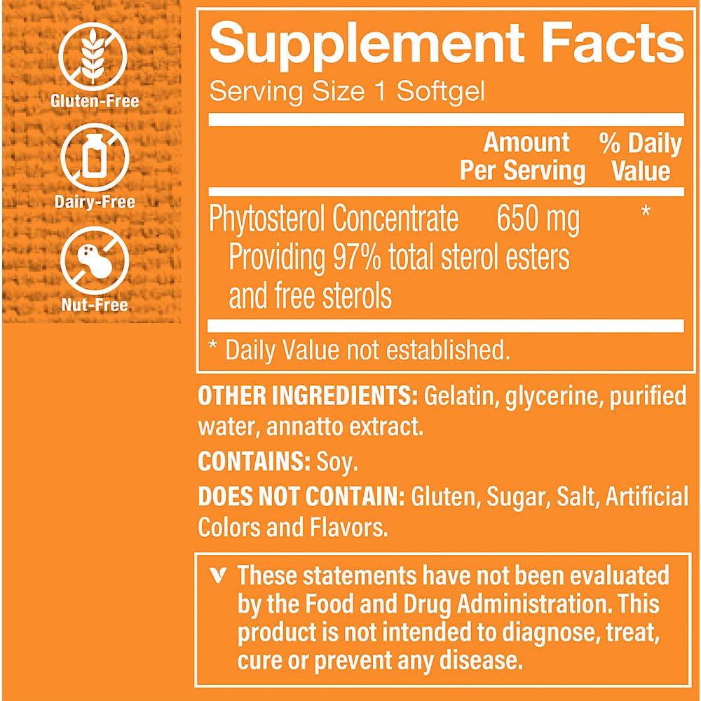 The Vitamin Shoppe Heart Choice Plant Sterols - 60 Softgels - image 2
