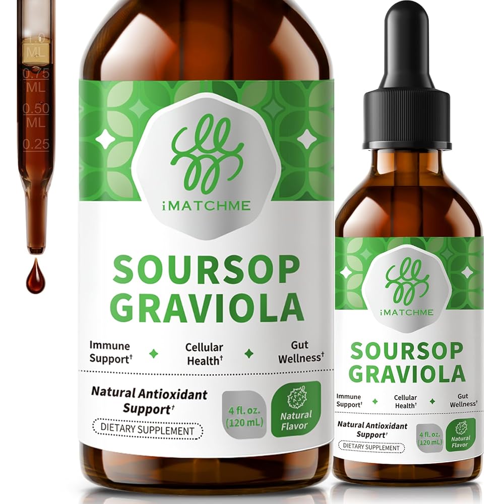 iMATCHME Soursop Graviola Liquid Drop for Cell Support & Regeneration