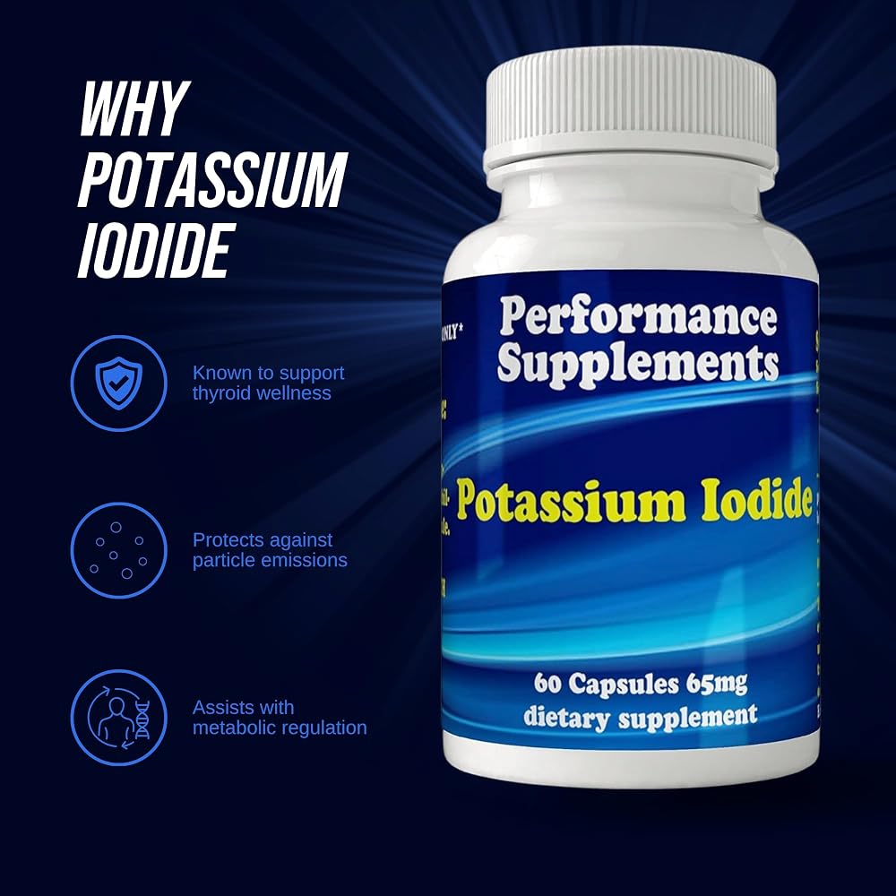 PSS5 Potassium Iodide 65mg Thyroid Support - 60 Capsules - image 4
