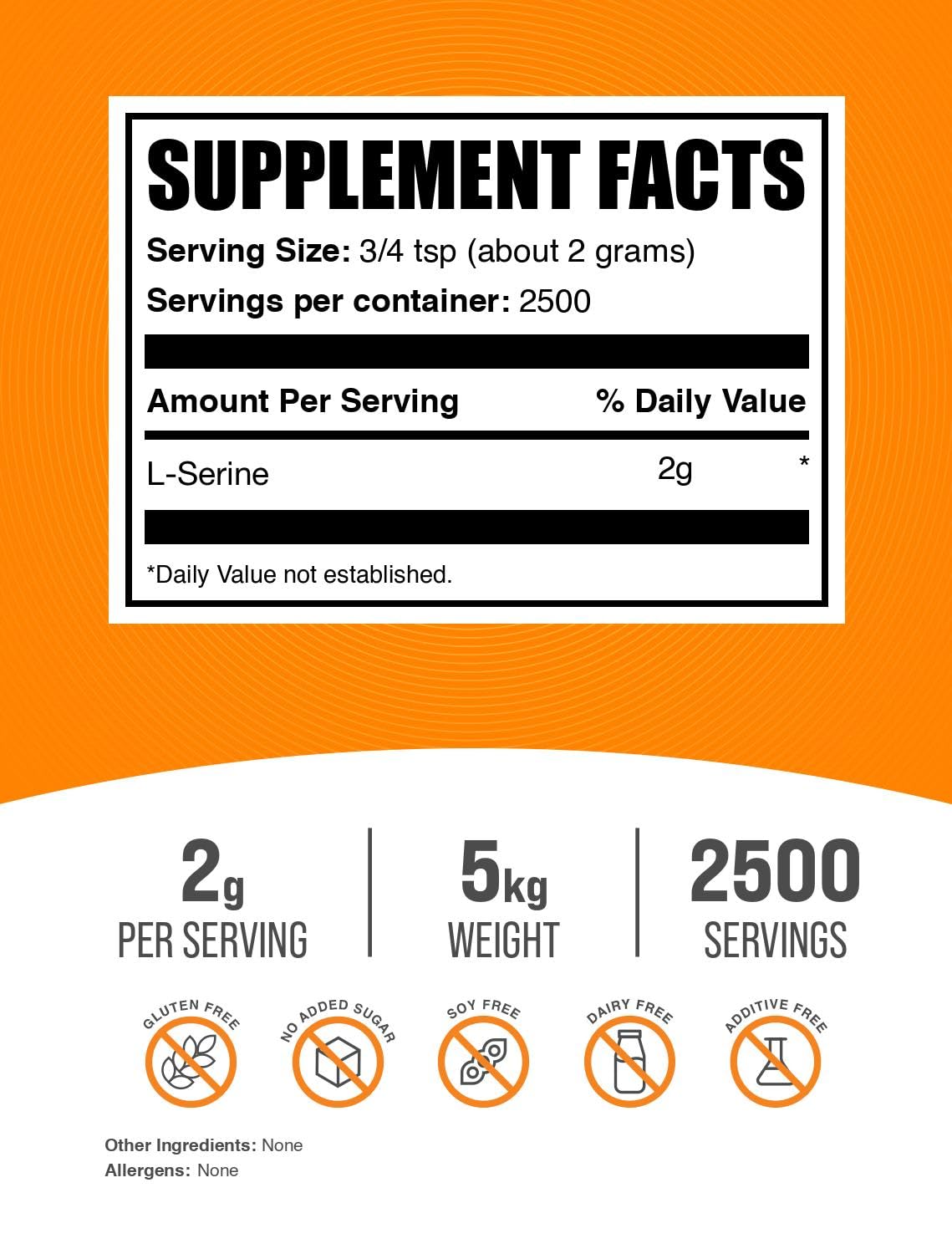 BulkSupplements.com L-Serine Powder Supplement