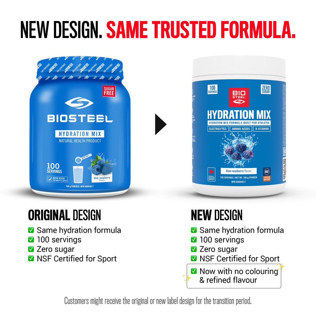BioSteel Electrolyte Hydration Mix Blue Raspberry - 100 Servings - image 2