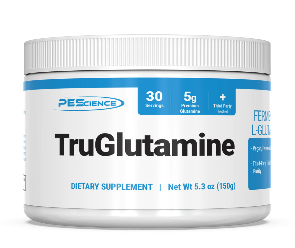 PEScience TruGlutamine Fermented L-Glutamine Powder - 30 Servings