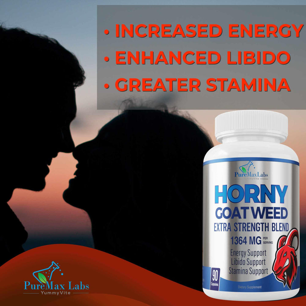 YUMMYVITE Horny Goat Weed 1364mg Extra Strength - 90 Capsules - image 4