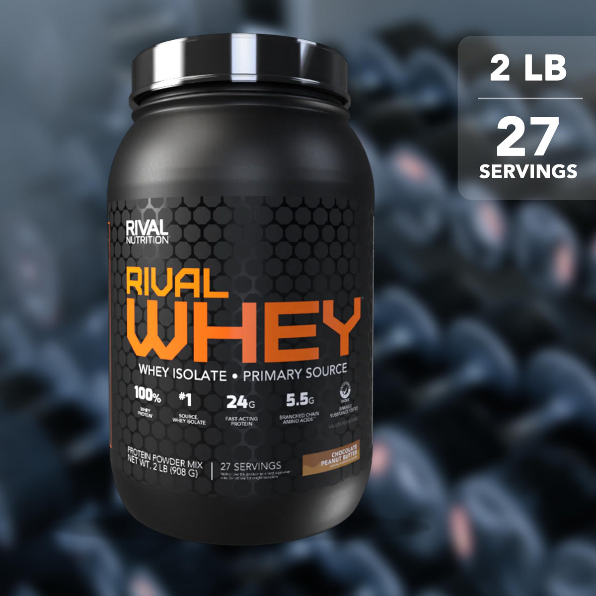 Rival Nutrition Rival Whey Protein Powder Chocolate Peanut Butter - 2 lb - image 5