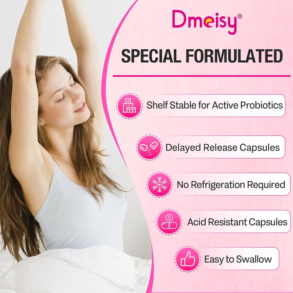 Dmeisy Vaginal Probiotics, 70 Billion CFU Probiotics for Women