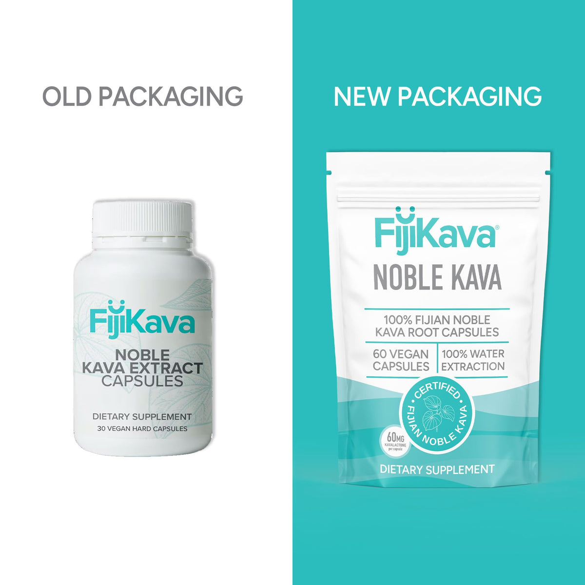 FijiKava Noble Kava Kava Capsules 600mg Kavalactones - 60 Count - image 3