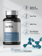 Horbäach Ox Bile Supplement 1000mg - 100 Capsules - image 5
