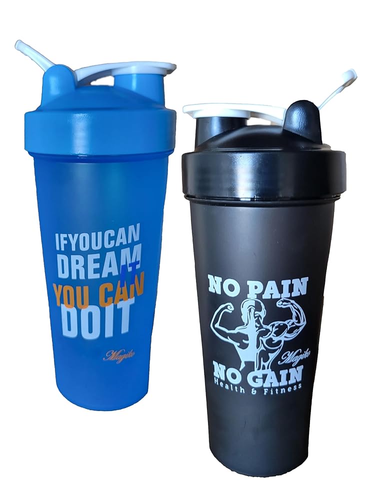 Magiko Blender Shaker Bottles 28oz Leakproof - 2 Count