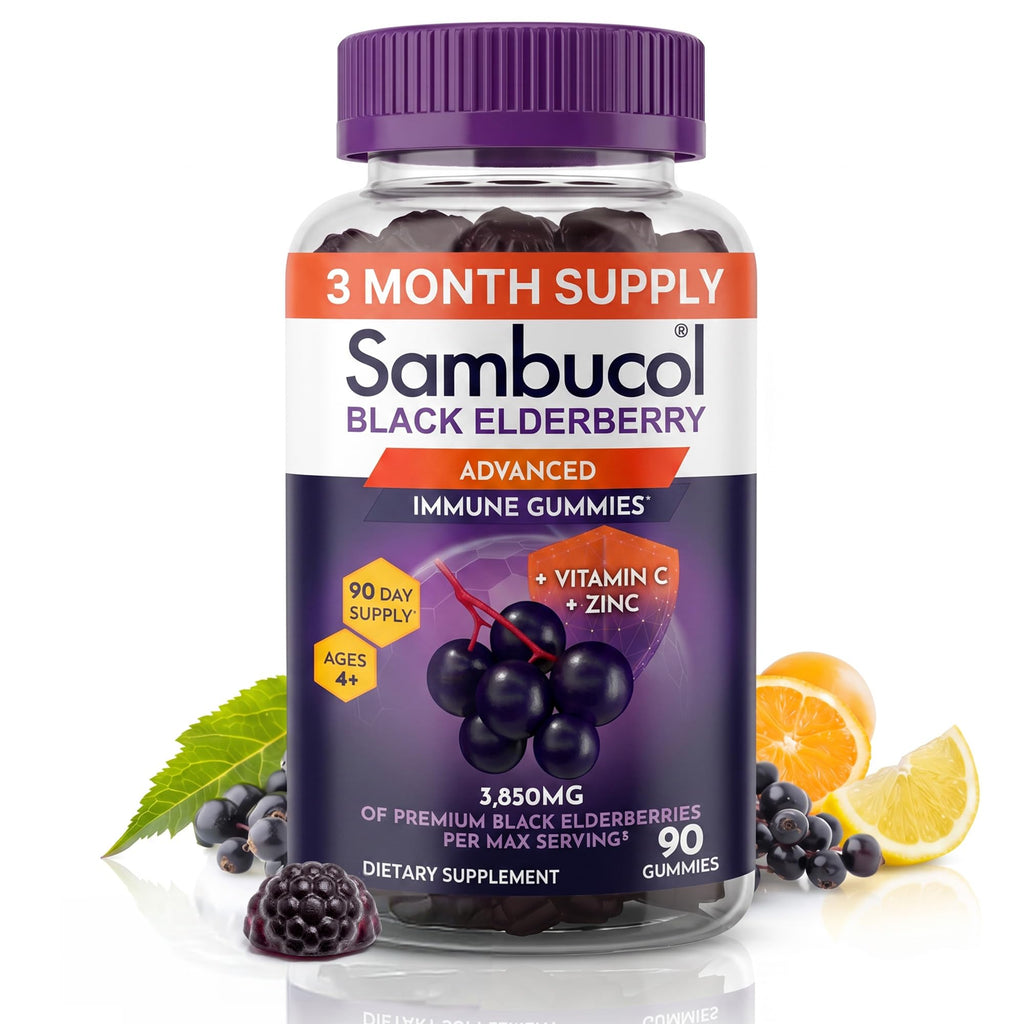 Sambucol Elderberry Gummies Immune Support - 90 Count