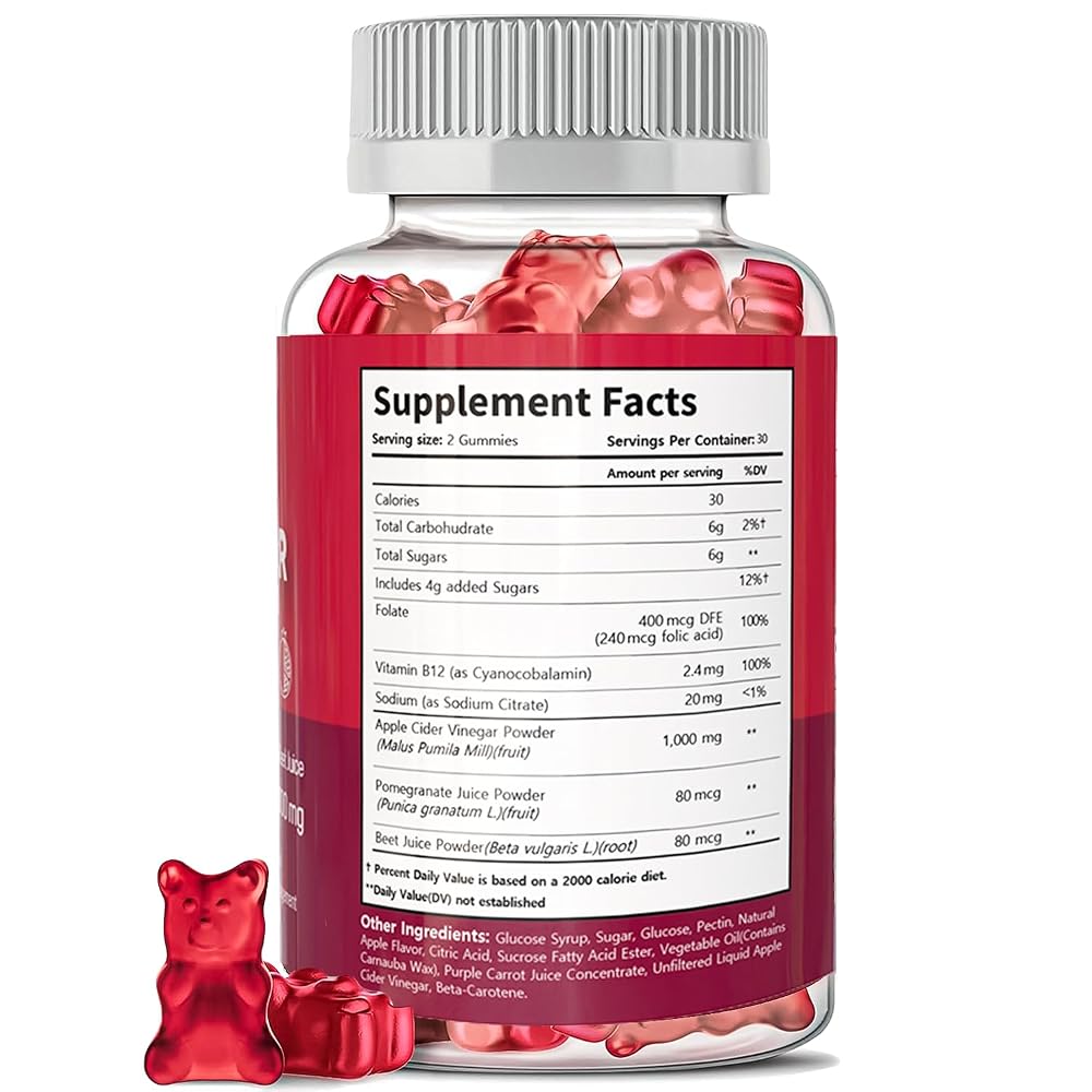 HARMONIFY Apple Cider Vinegar Gummies with B12 - 60 Gummies - image 8