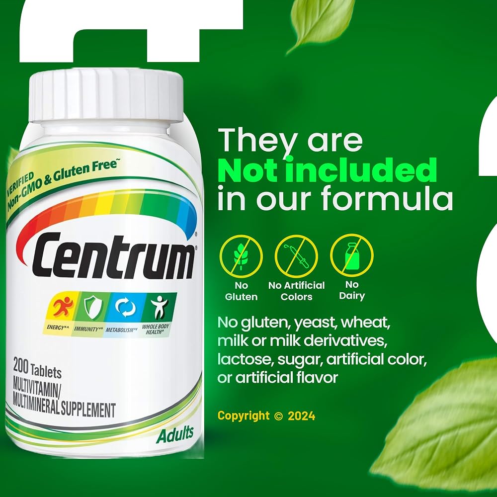 LightSpring Centrum Adult Multivitamin with Vitamin D3 - 200 Tablets - image 5