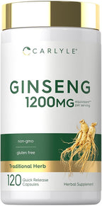 Carlyle Ginseng Extract Supplement - 120 Capsules