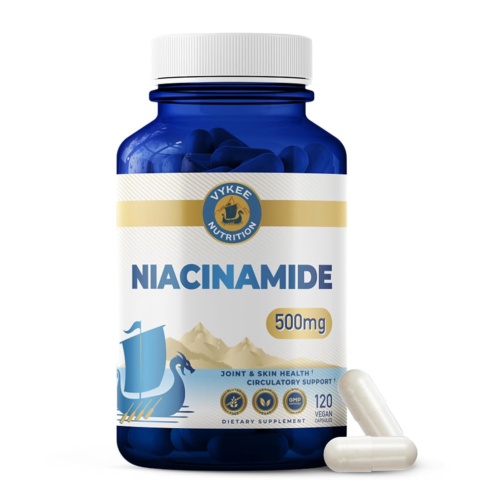 Vykee Nutrition Niacinamide Vitamin B3 500 mg - 120 Capsules