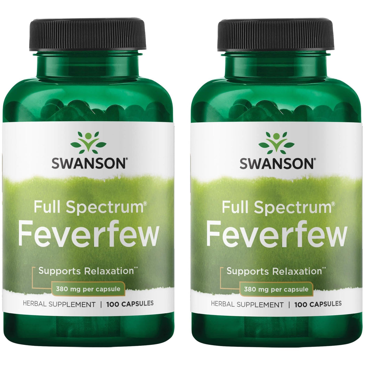 Swanson Feverfew 380 mg - 200 Capsules (2 Pack)