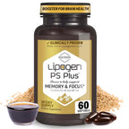 Lipogen PS Plus Brain Supplement for Memory and Focus - 60 Softgels