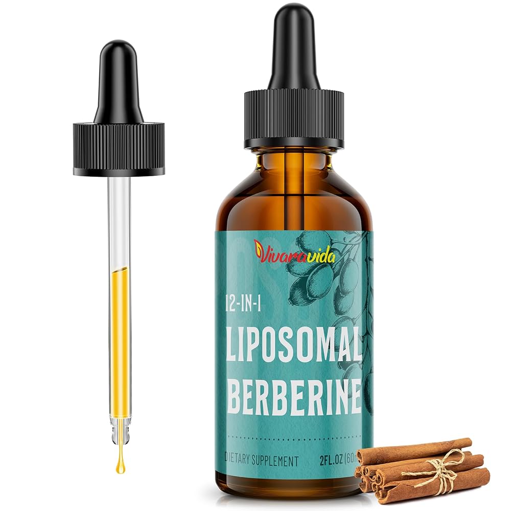 Vivaravida Liposomal Berberine HCL Drops with Bitter Melon - 2 fl oz