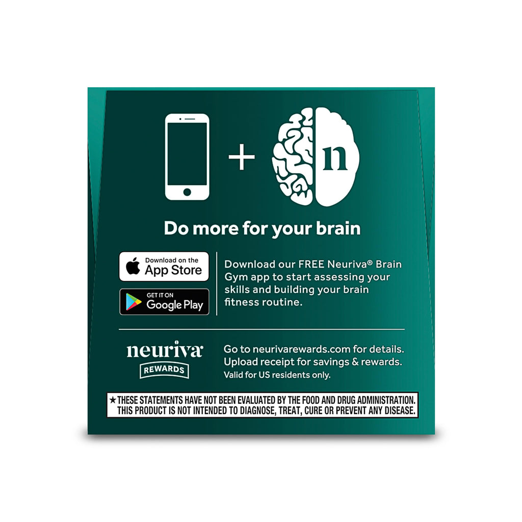 NEURIVA Ultra Brain Supplements for Memory and Focus