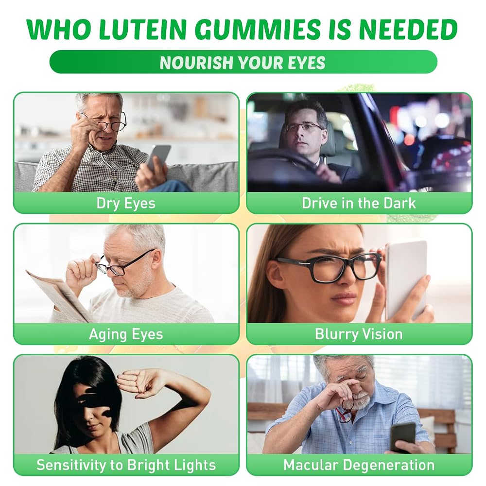 Sijigood Lutein and Zeaxanthin Eye Vitamins Gummies - 120 Count - image 3