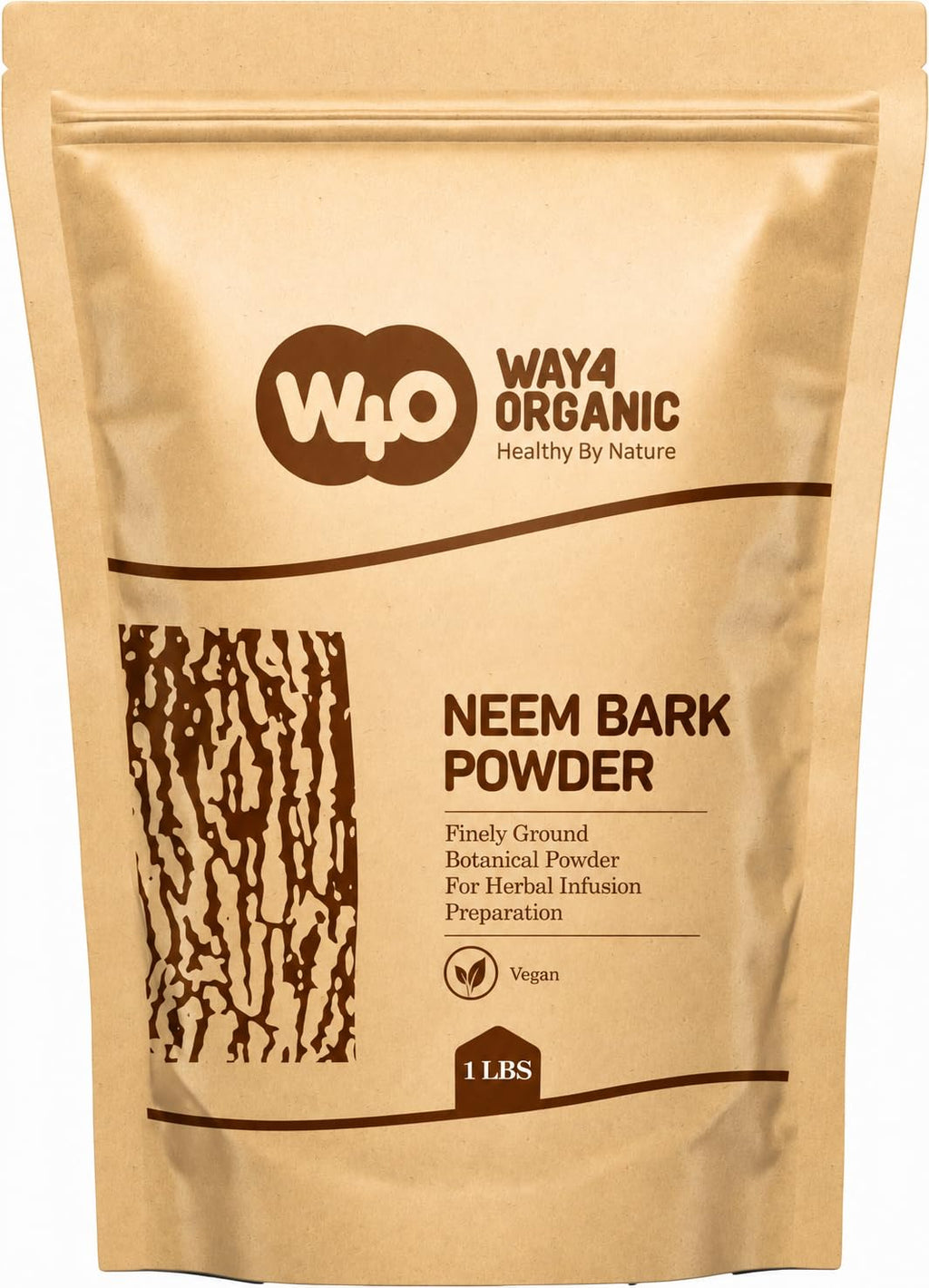 WAY 4 ORGANIC Neem Bark Powder - 16 oz