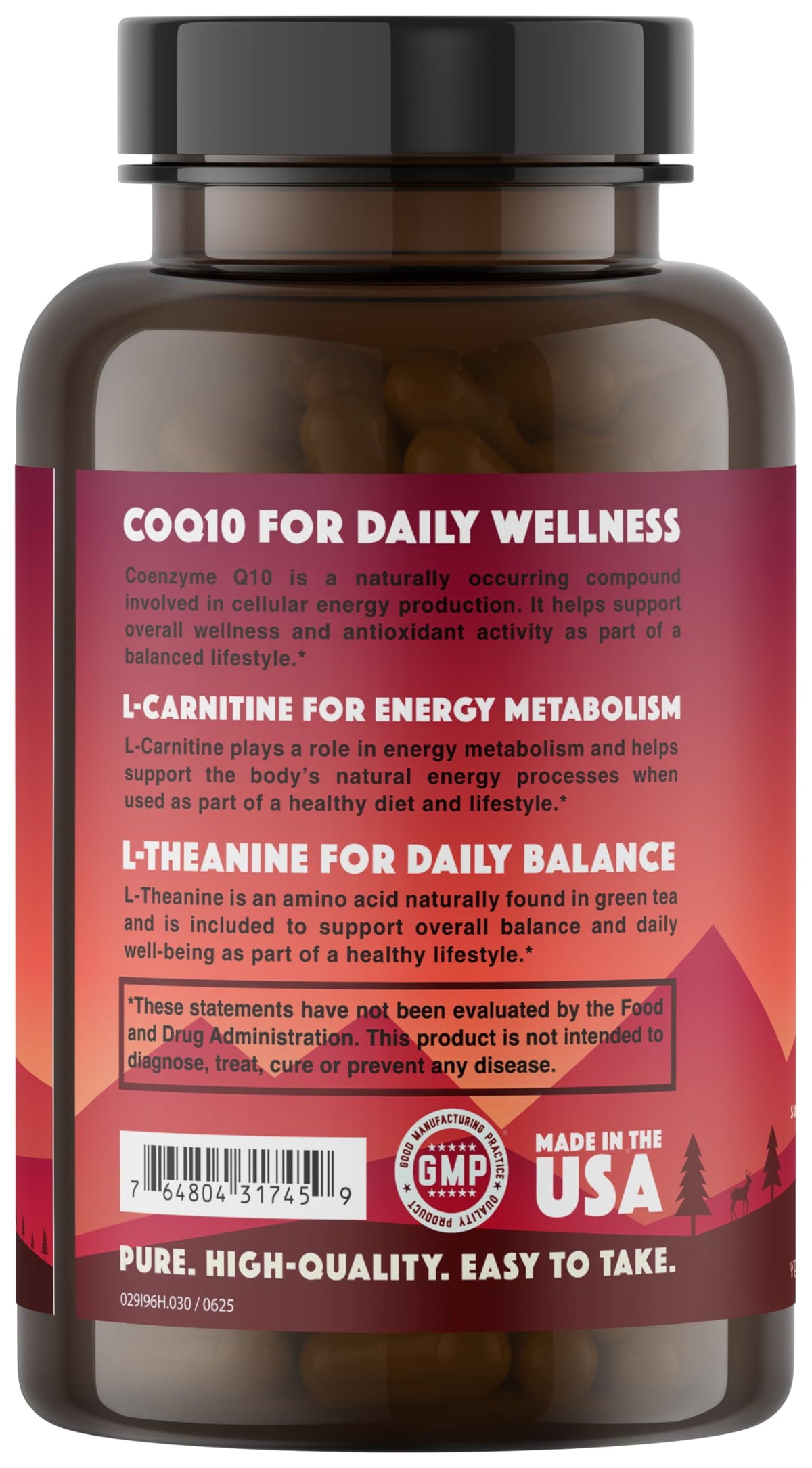 Natural Rhythm CoQ10 100mg with L-Carnitine & L-Theanine - 30 Capsules - image 4