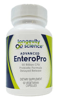 Longevity Science Advanced EnteroPro 50 Billion CFU - 60 Vegetarian Capsules