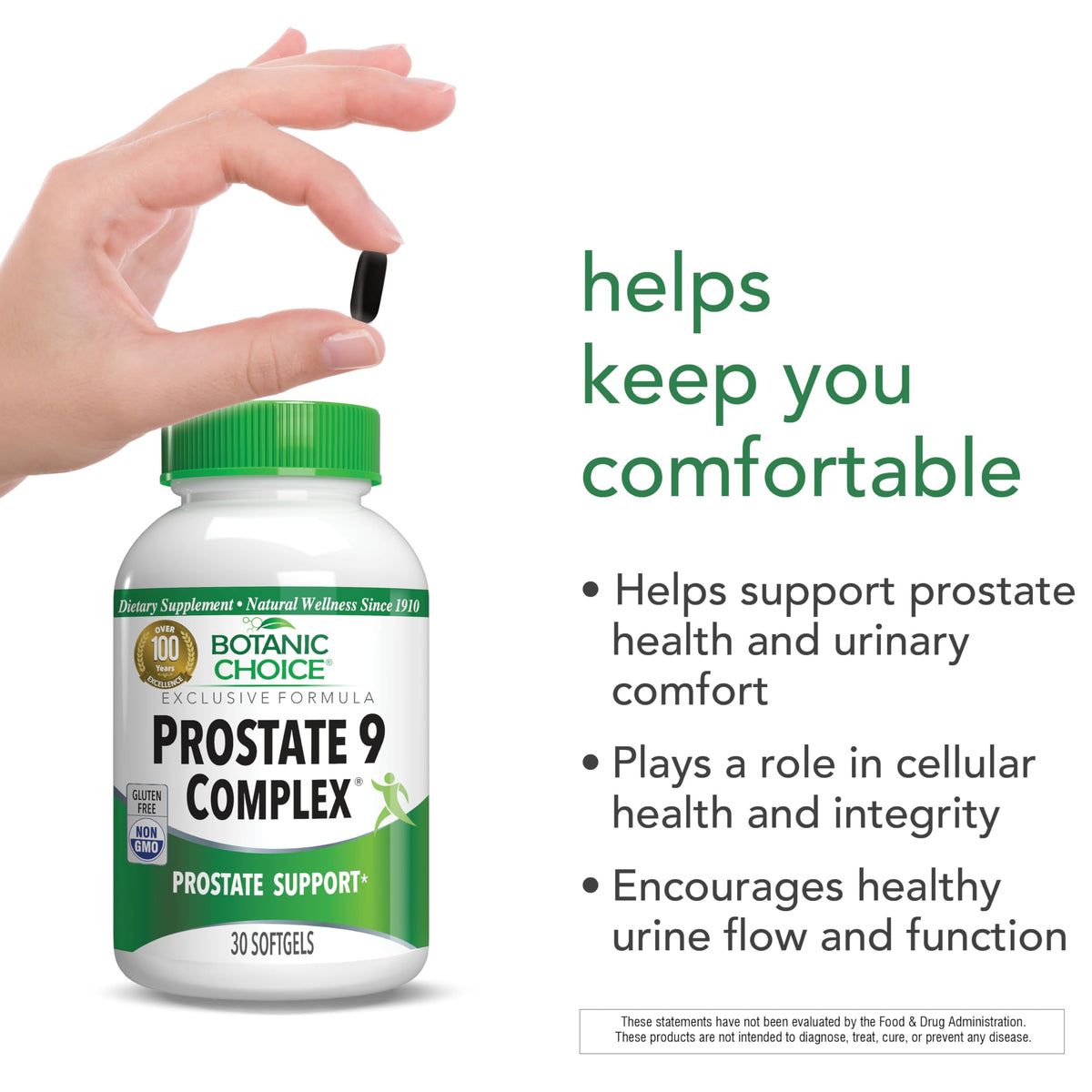 Botanic Choice Prostate 9 Complex Prostate Support - 30 Softgels - image 3