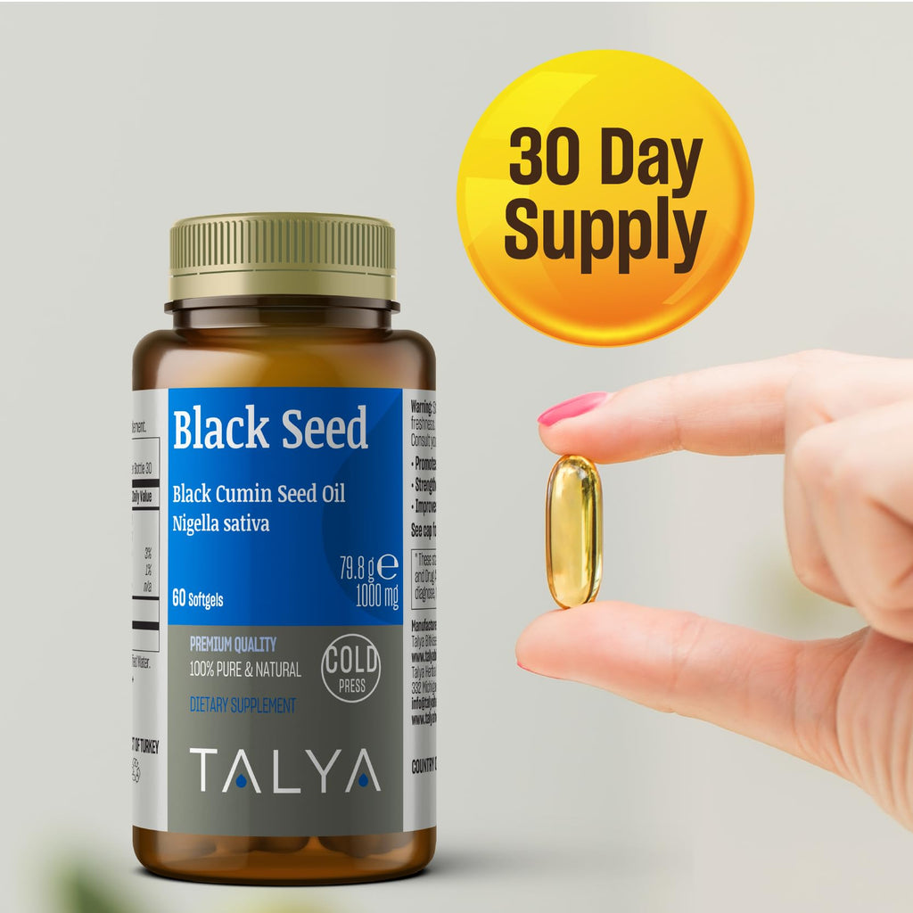 TALYA Black Seed Oil Softgel Immune Support - 60 Softgels - image 4