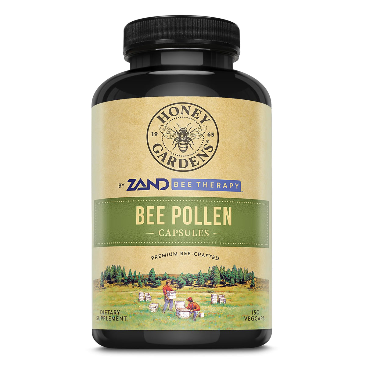 ZAND Honey Gardens Bee Pollen 580mg - 150 Capsules