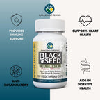 Amazing Herbs Black Seed Ultimate with Garlic & Ginger - 100 Capsules - image 2