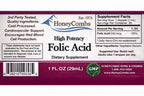HoneyCombs Vitamin B9 Folic Acid Liquid Drops - 1 Fl Oz - image 2