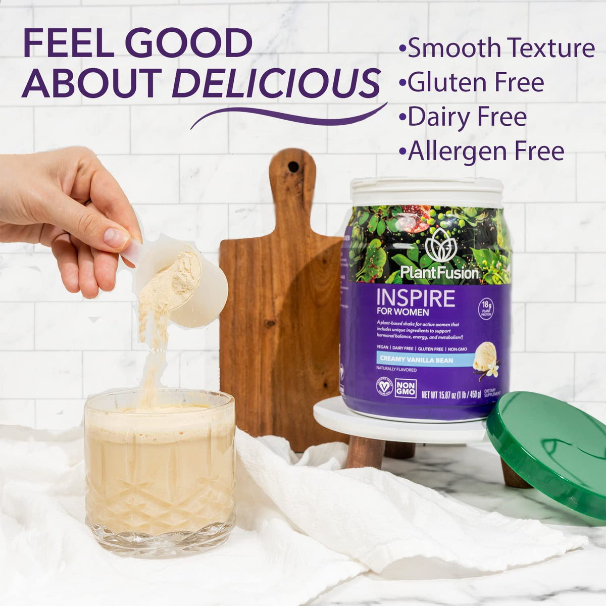 PlantFusion Inspire Plant Protein Powder for Women