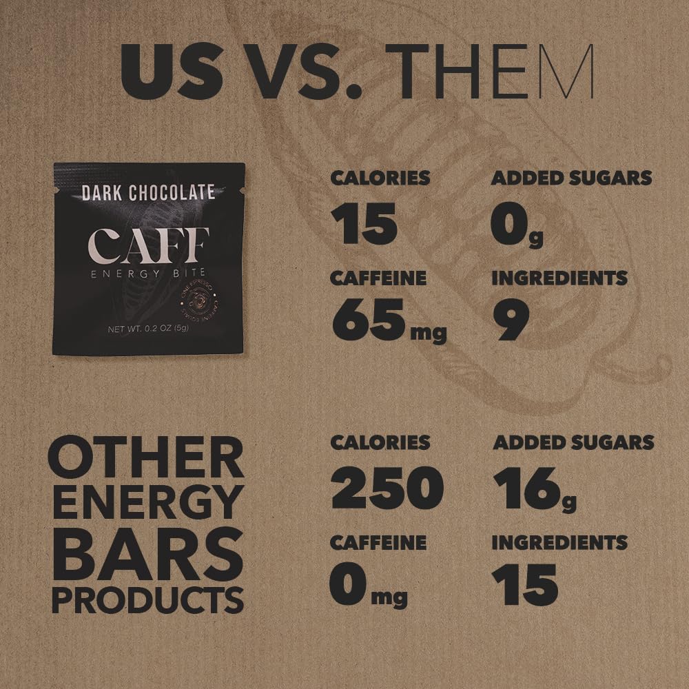 CAFF All Natural Energy Bites Caffeinated Chocolate - 20 Bites - image 4