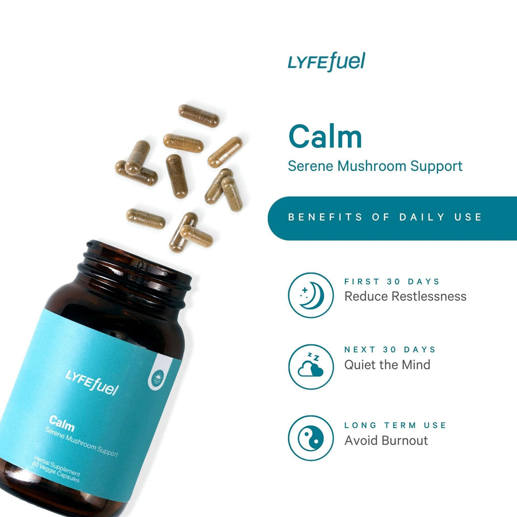 LyfeFuel Adaptogen Blend for Relaxation & Mood Support - 60 Vegan Capsules - image 5