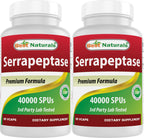 Best Naturals Serrapeptase 40000 SPUs 90 Vegetarian Capsules