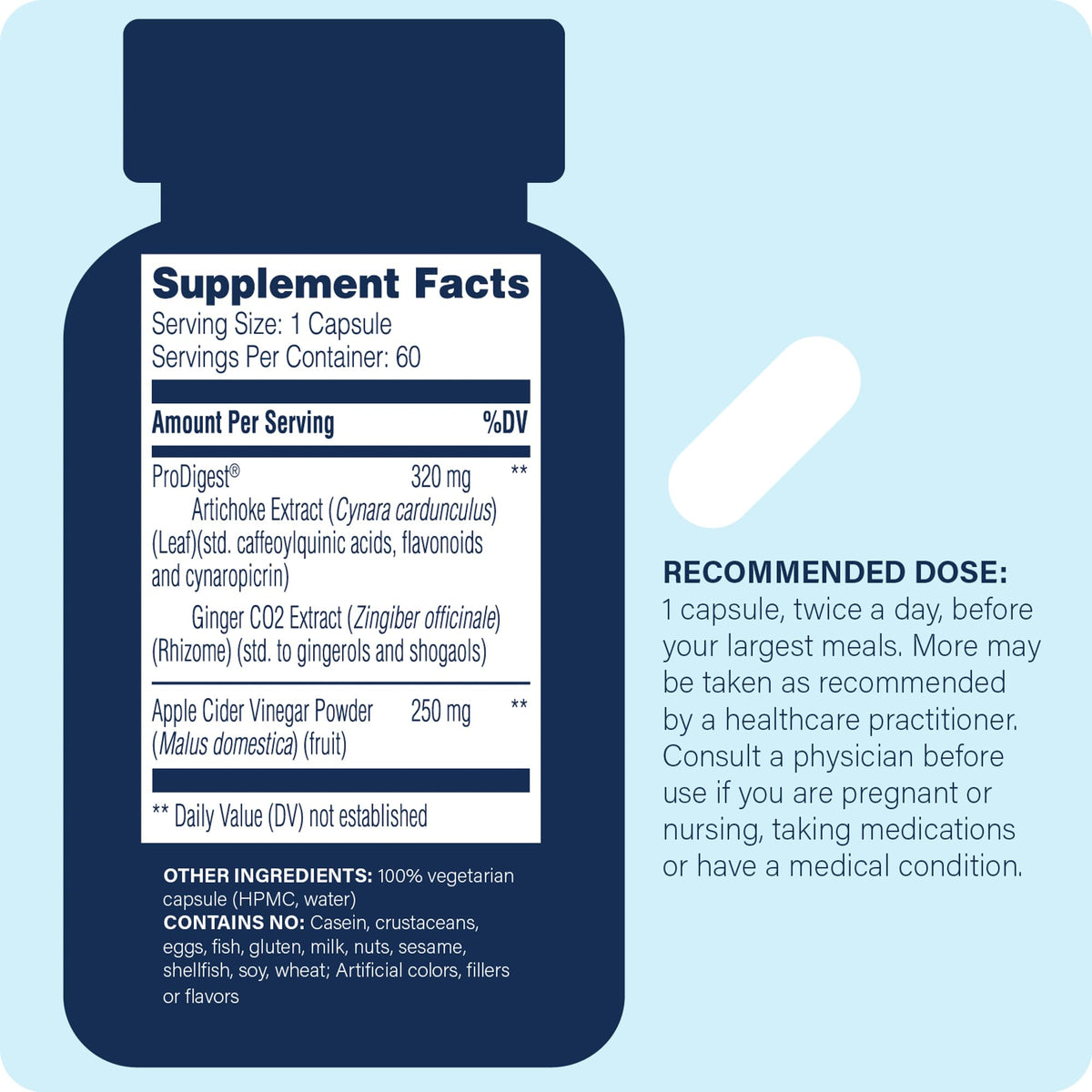 Enzyme Science GI Motility Complex Supplement - 60 Capsules - image 2