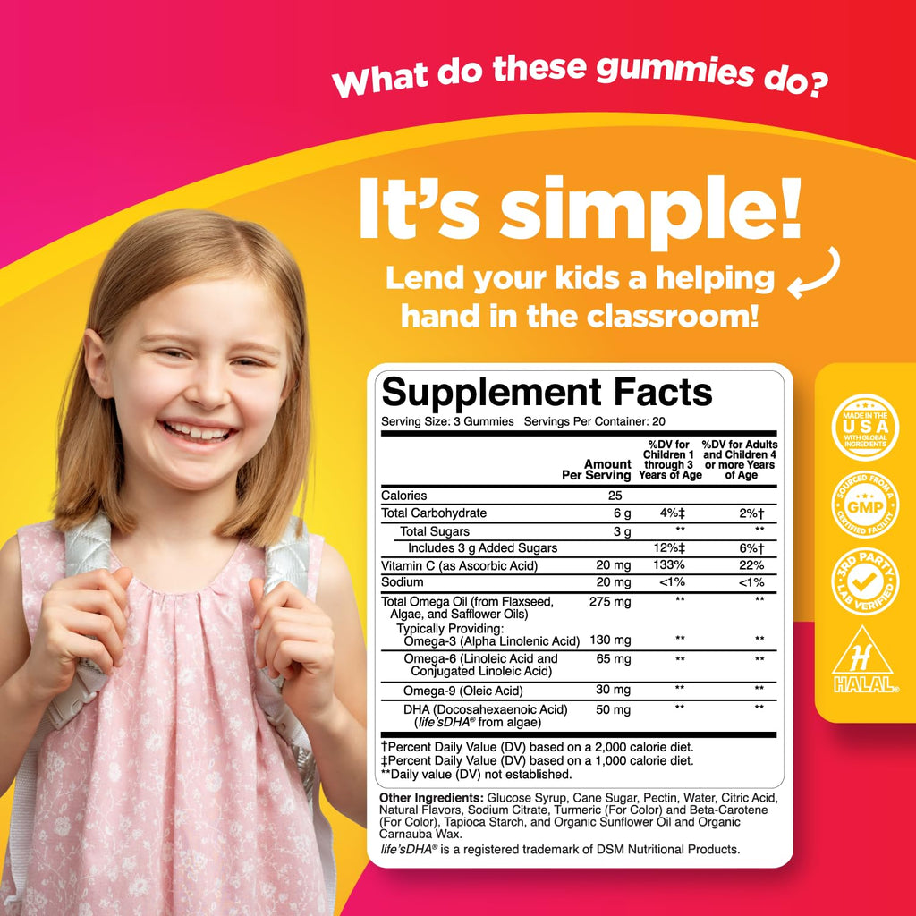 Phytoral Kids Omega and DHA Gummies - 60 Count - image 7