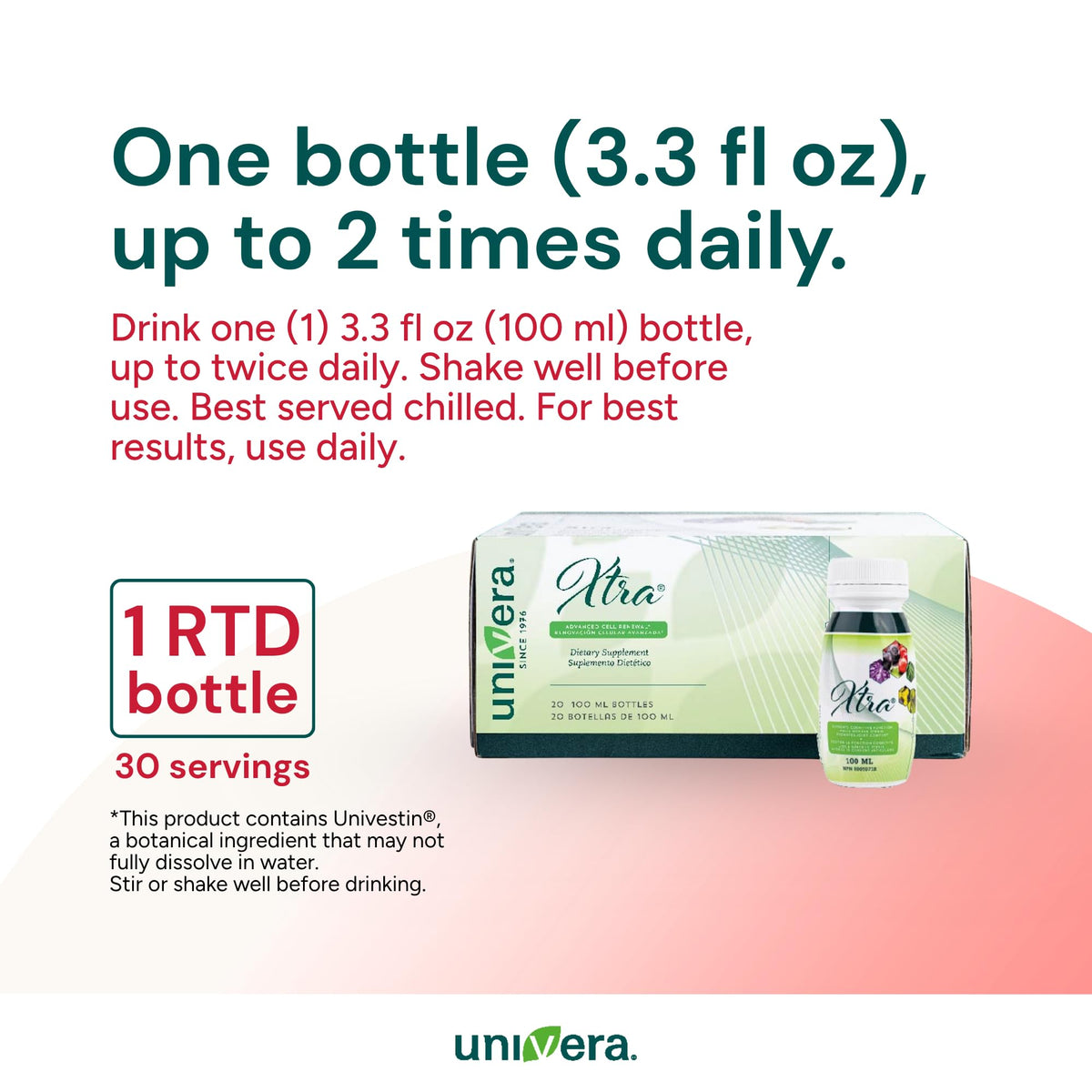 Univera Xtra Minis Multimineral Liquid for Focus & Energy - 20 Pack - image 9