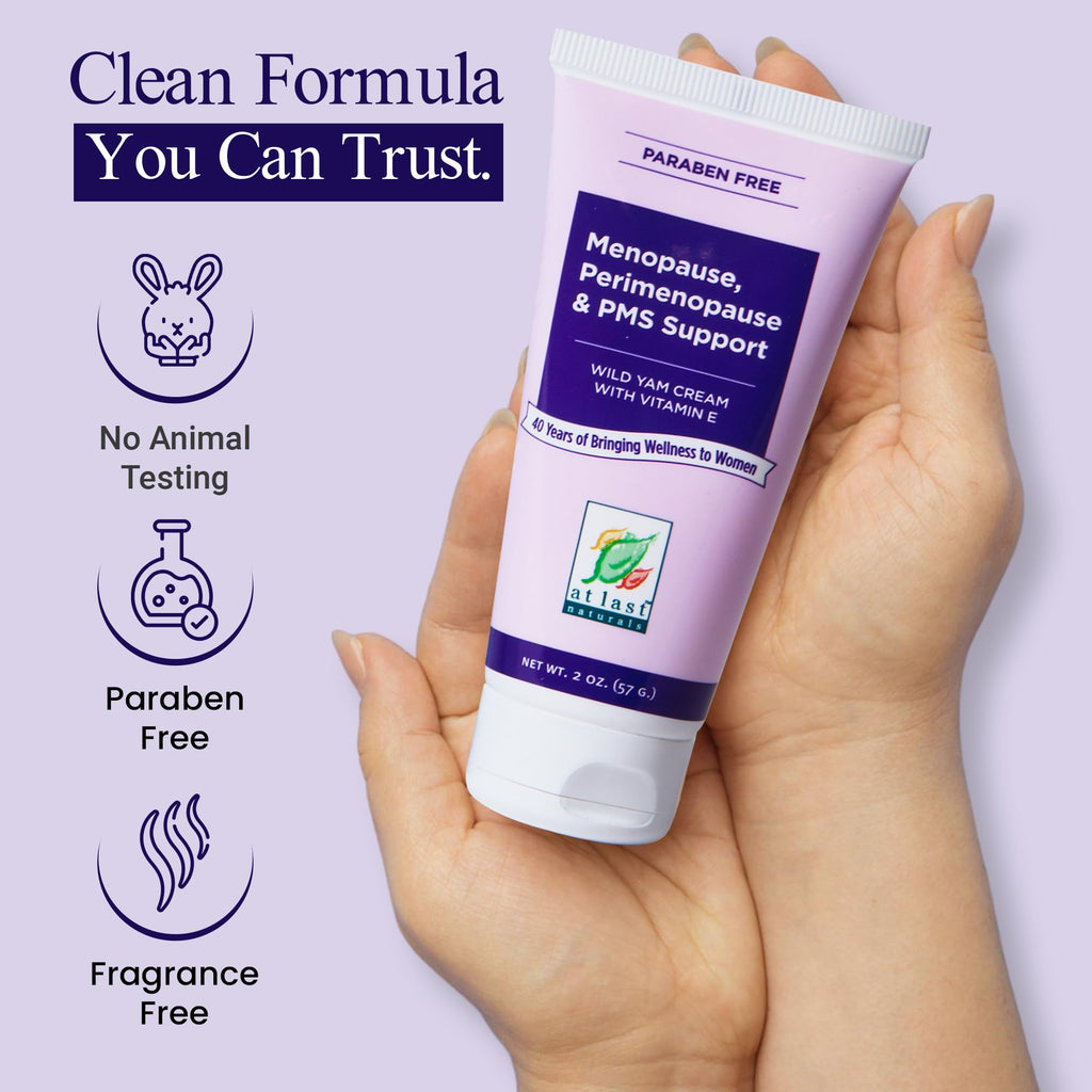 At Last Naturals Wild Yam Cream Hormone Balance for Women - 2 oz - image 3