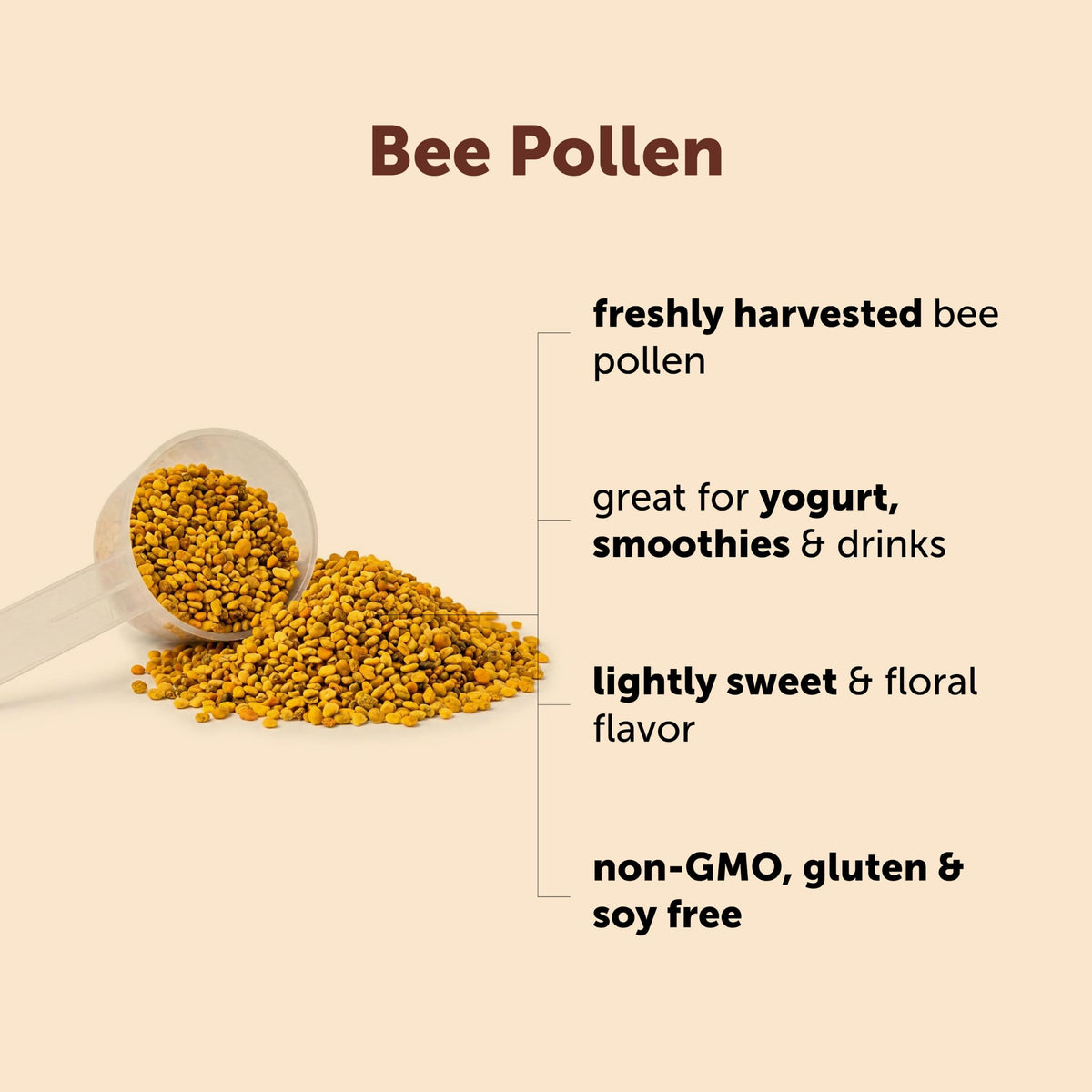 Micro Ingredients Bee Pollen Granules Raw Superfood - 2 lb - image 4