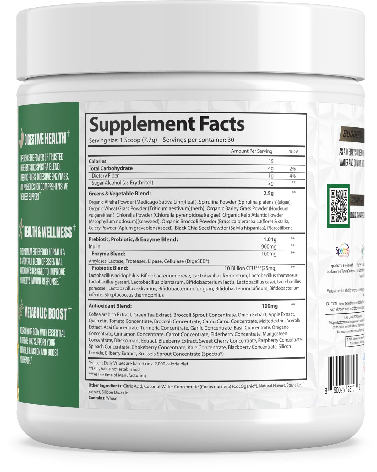 Alpha Supps - Alpha Greens Fruit & Vegetable Powder