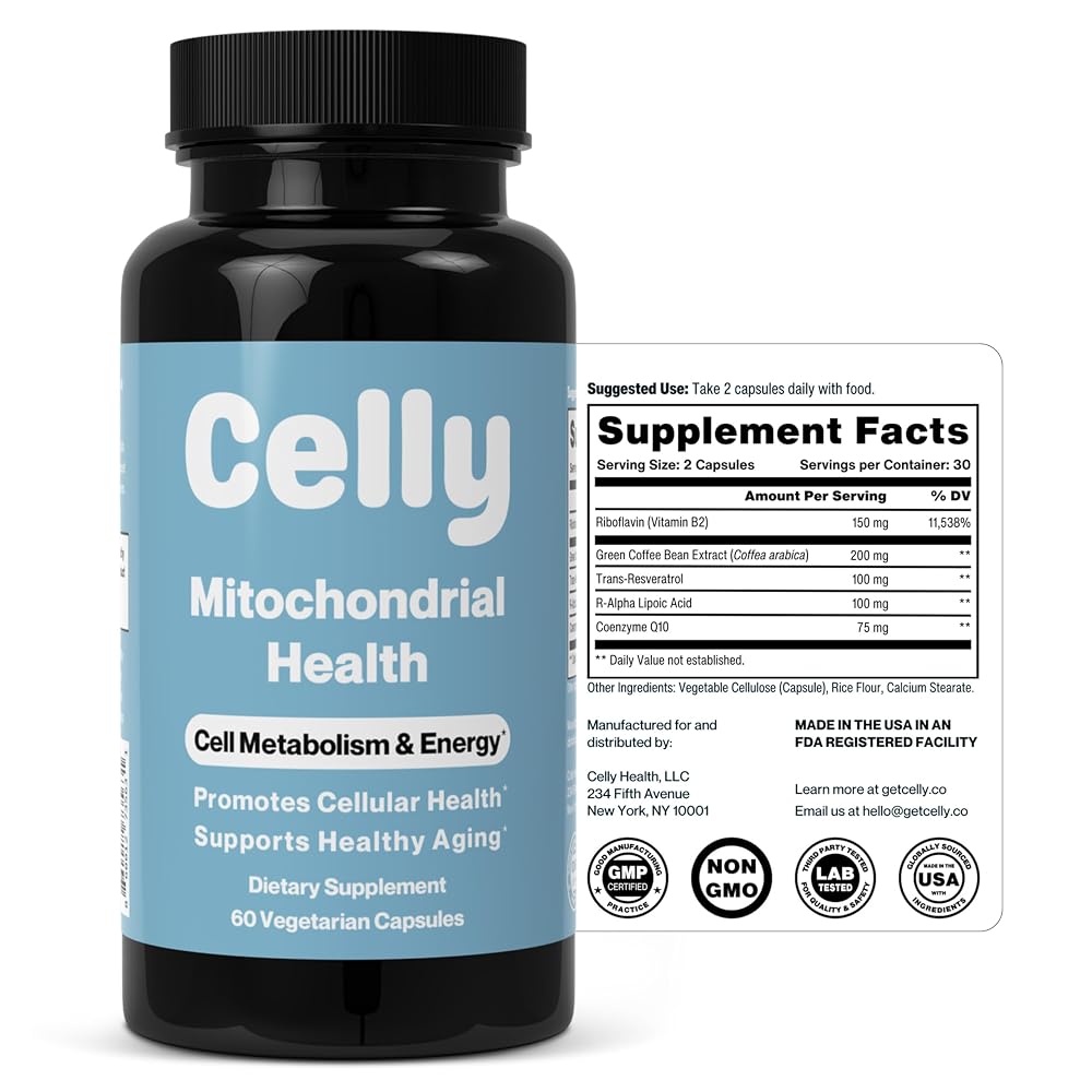 Celly Mitochondrial Health Supplement - 60 Capsules - image 7