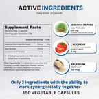 Licofarma Health Prostate Plus Saw Palmetto - 150 Vegetable Capsules - image 3