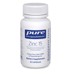 Pure Encapsulations Zinc 15 mg - 30 Capsules
