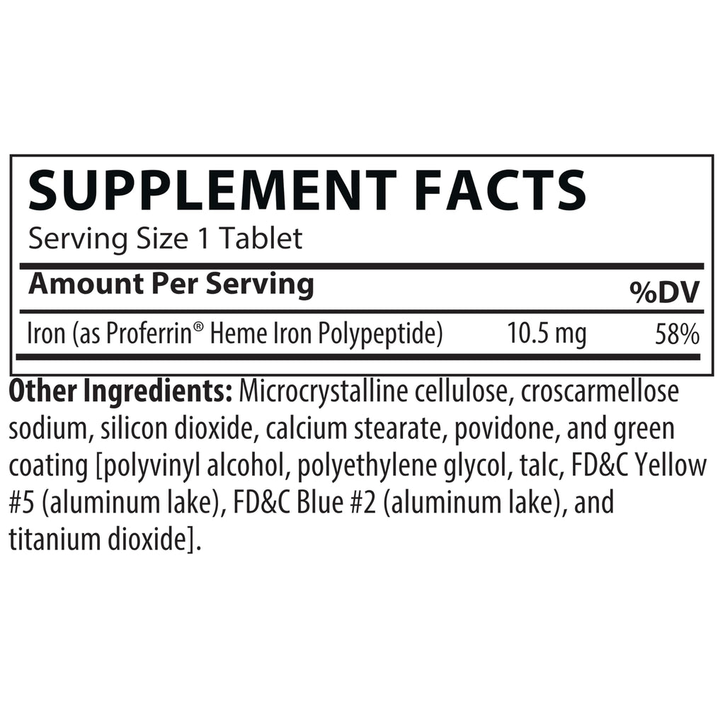 Proferrin ES Heme Iron Polypeptide - 30 Tablets - image 2