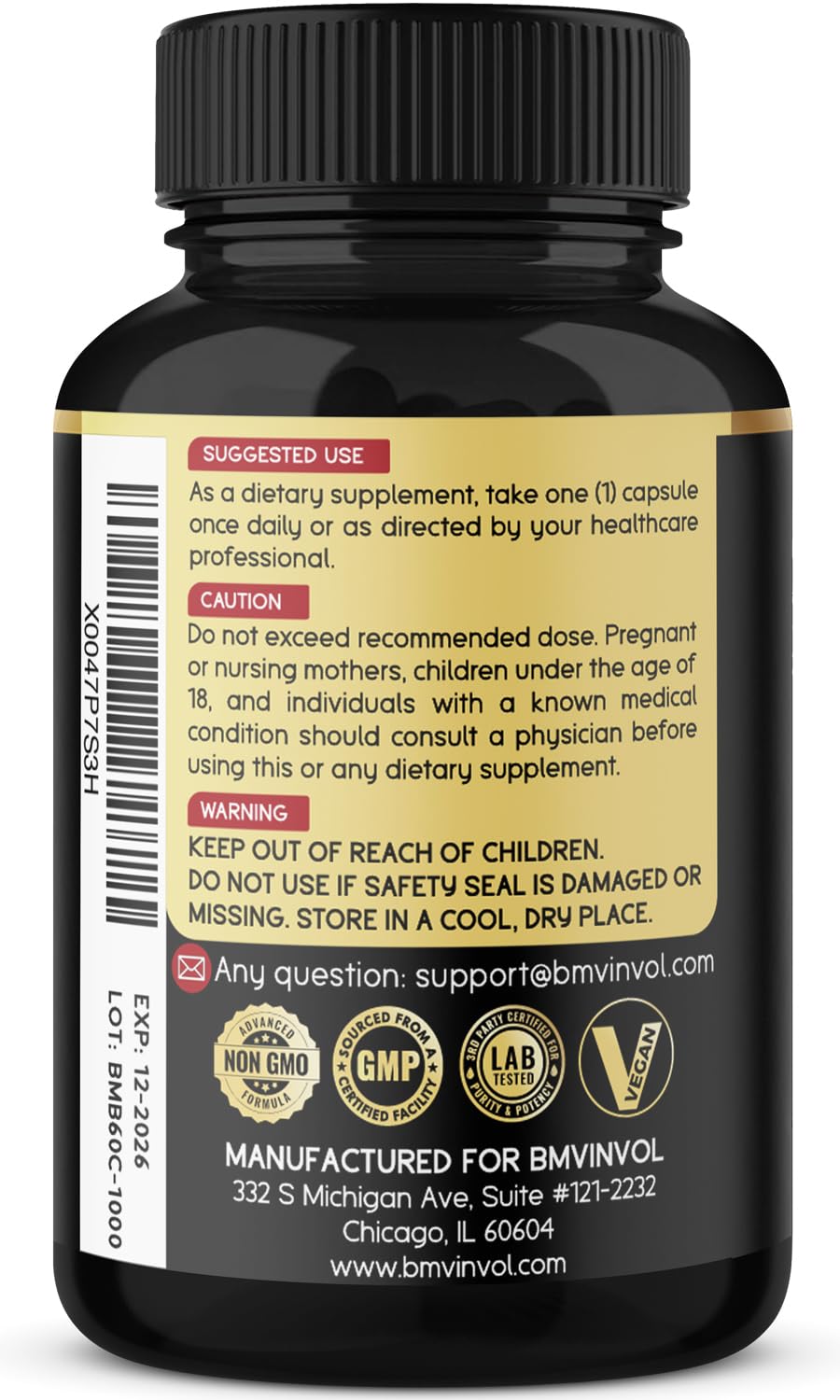 BMVINVOL Berberine Capsules with Ceylon Cinnamon