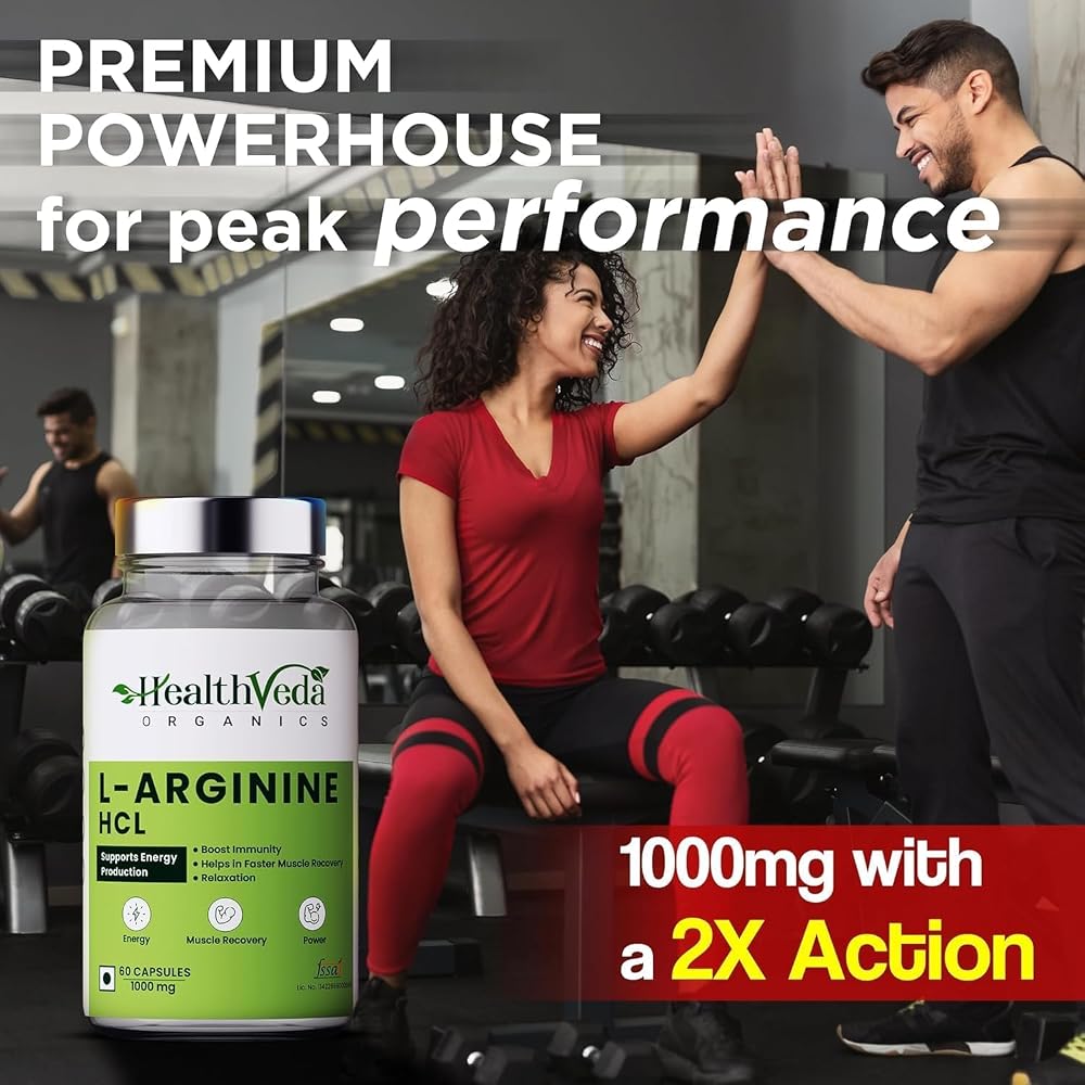 Generic L-Arginine 1000 mg with Chromium Picolinate - 60 Vegetarian Capsules - image 2